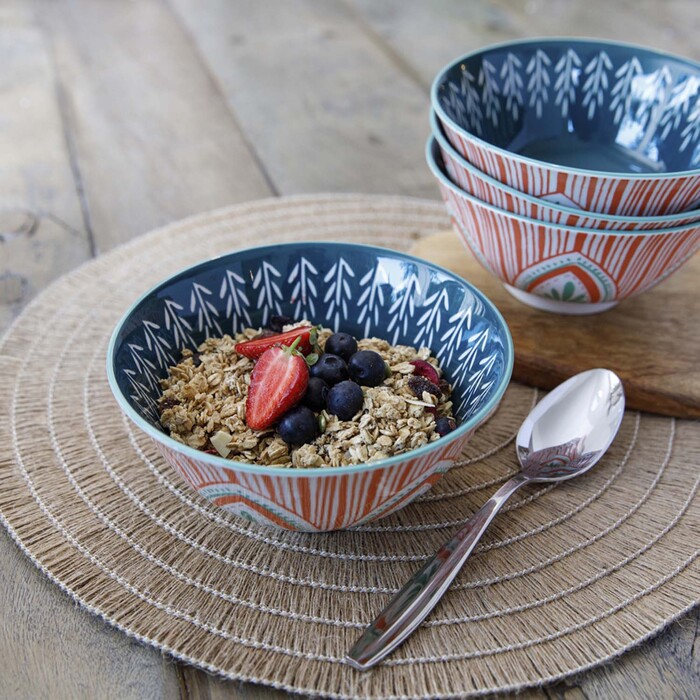 Миска Kitchen Craft MIXED FOLK, кераміка, діам. 16 см, 500 мл