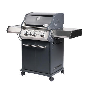 Газовый гриль SANTOS S-301 Black, с боковой горелкой, черный 900235 Код: 010949