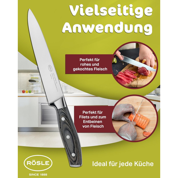 Ніж для м`яса 18 см Wolfgrey Rosle