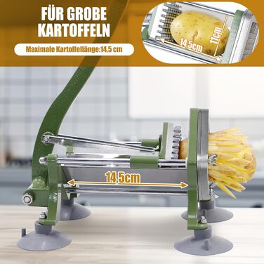 Апарат для нарізки картоплі фрі з 4 змінними лезами EasyVibe