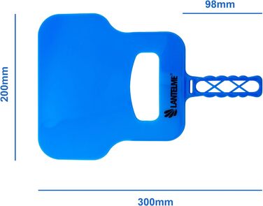 Лопатка-віяло для роздування вугілля 30 x 20 см, синій Lantelme