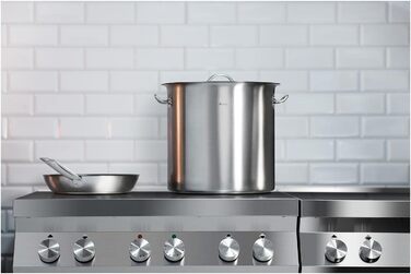 Каструля 25 л з нержавіючої сталі з кришкою 32 см Royal Catering