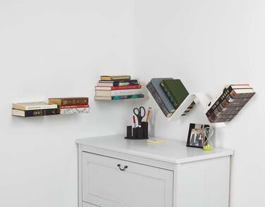 Настінні полки (3 шт) 14х13х13,5 см металік Conceal Umbra