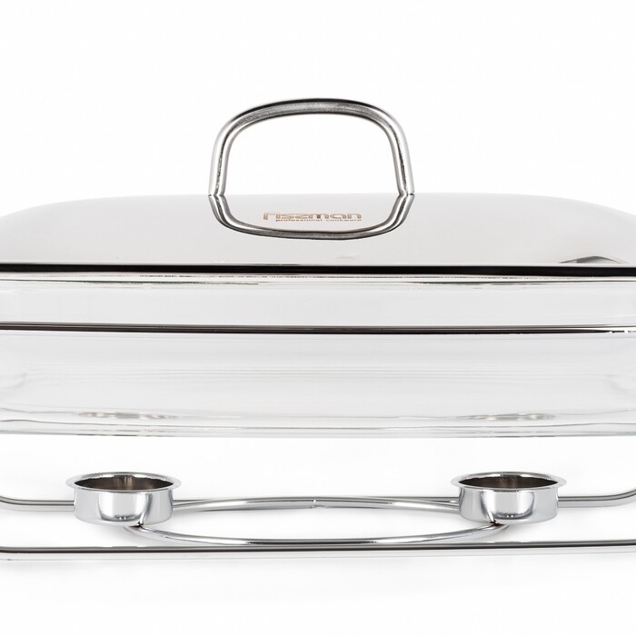 Марміт прямокутний Fissman 38,5x23,5x6 см / 3,6 л жаростійке скло (6048)