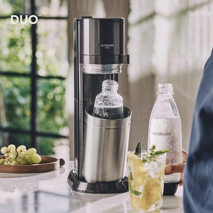 Набір для газування води, 6 предметів, чорний Duo SodaStream