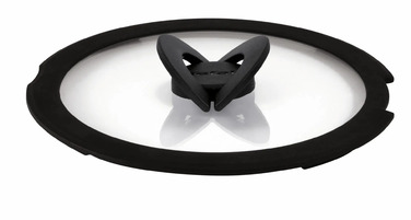 Tefal Кришка Ingenio 28см, скло, силікон, прозоро-чорний