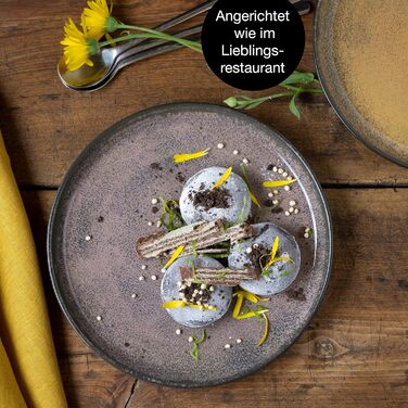 Набор посуды из 18 предметов на 6 персон Элегантная тарелка, изготовленная из высококачественного фарфора набор посуды, состоящий из 6 обеденных тарелок, 6 десертных тарелок, 6 суповых тарелок (6 маленьких тарелок)