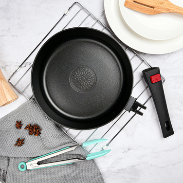 Глибока сковорідка Fissman OFELIA 26x7 см зі знімною ручкою (14252)