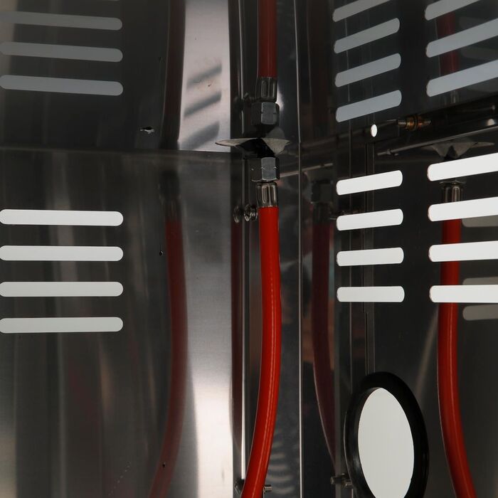 Газовый гриль SANTOS P-618, с боковой и задней горелкой, нержавеющая сталь 900327 Код: 010948