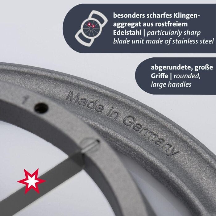 Слайсер для яблук і груш Westmark/фруктова кісточка, ø 9 см, алюміній/нержавіюча сталь, срібло 51102260 (Divisorex Dark Edition)