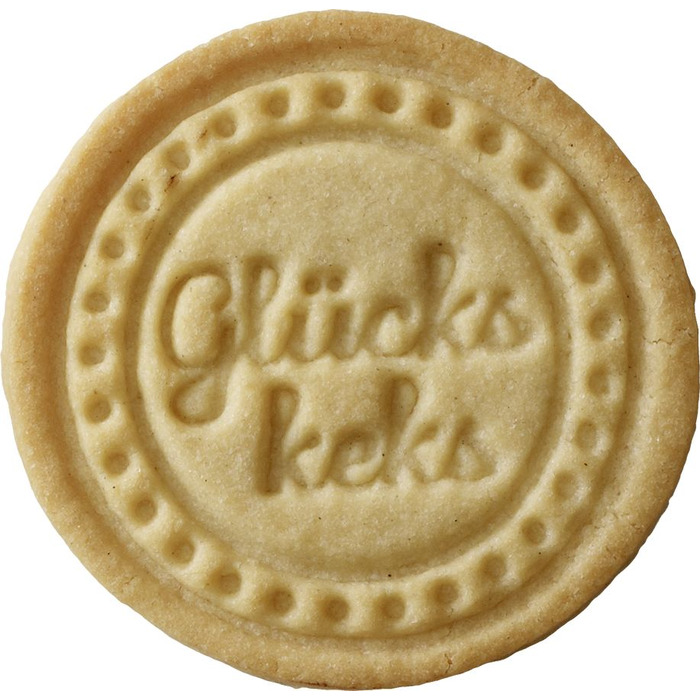 Штамп для печива з написом, 7 см, Glückskeks RBV Birkmann