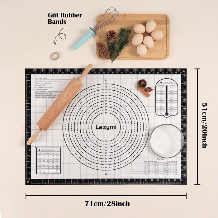 Силіконовий килимок для випічки 71 х 51 см Lazymi