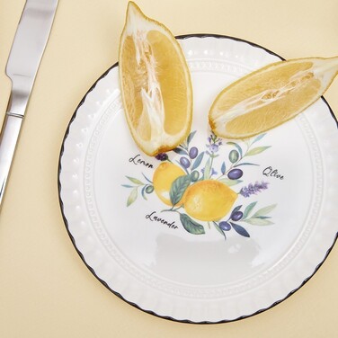 Набір з 2-х тарілок Fissman 16 см PROVENCE порцеляна (13621)