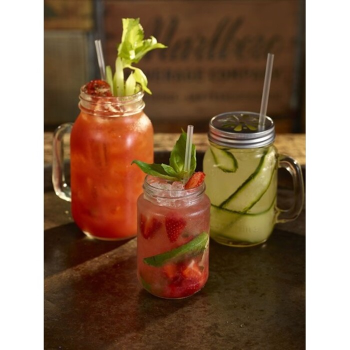 Кружка, банка Мэйсона 680 мл, 8.2*14.5 см, без крышки, GenWare