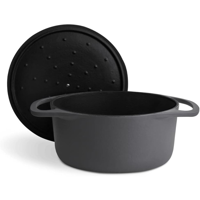 Кокотниця з кришкою 24 см, сірий Springlane Kitchen