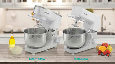 Gorenje Кухонна машина 800Вт, чаша-метал, корпус-метал, насадок-3, білий