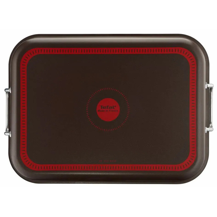 Tefal Деко Success,з ручками, прямокутна, 27х37см, алюміній, чорний