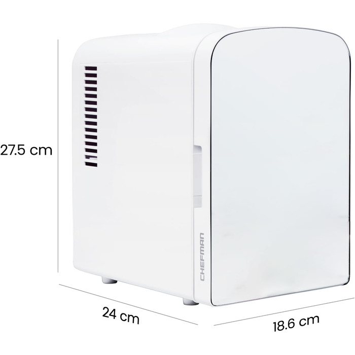 Міні-холодильник з дзеркалом 4 л білий Iceman