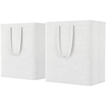 Предмети Кошик для білизни 80 л, Ящик для білизни Контейнер для білизни Збірник білизни Комод для білизни Кошики для білизни Кошики для білизни для квартири, гуртожитку, каравану Пральня, біла (2 x 60 л), 2