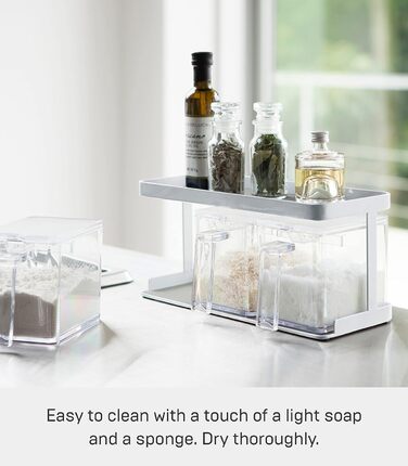 Коробка для приправ X3 і стійка - Вежа - біла