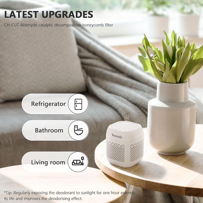Поглинач запаху для холодильника білий VERONLY