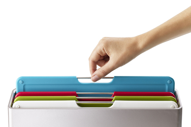 Набір обробних дощок, 7,5 х 26 х 36 см, сріблястий Folio Large Joseph Joseph