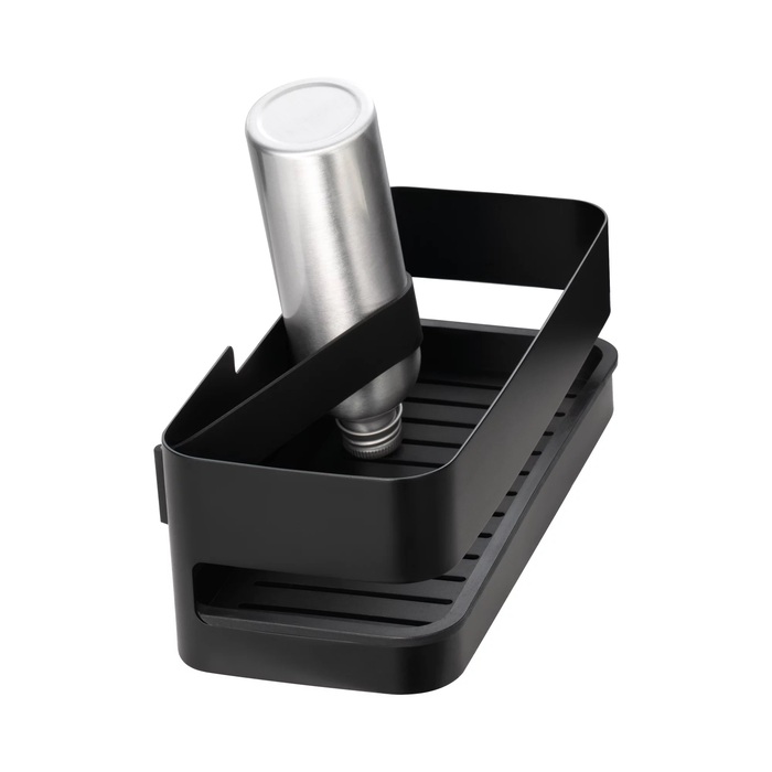 Полиця для душу 25 x 12 см, чорна Nexio Blomus