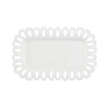 Блюдо прямоугольное La Porcellana Bianca GIULIETTA, фарфор, 20 х 13 см