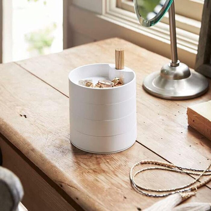 Шкатулки для ювелірних виробів YAMAZAKI 3408, 10 x 12,2 x 10, білі