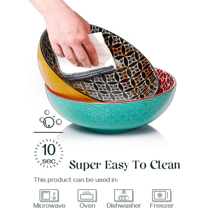 Набір з 2 салатниць 2 л, різнокольоровий Vibrant Joy Dowan