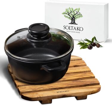 Високоякісна підставка з ексклюзивного оливкового дерева, термостійкий дерев'яний набір підставок для кухні, 20 см, товщина 2 см (квадрат)