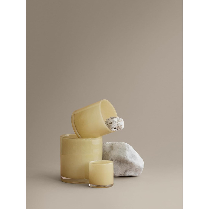 Подсвечник стеклянный, размер S, 8 x 8,5 см желтый SAGA Blomus