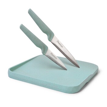 Набір ножів Fissman з обробною дошкою 22x2 см 3 предмета (2599)