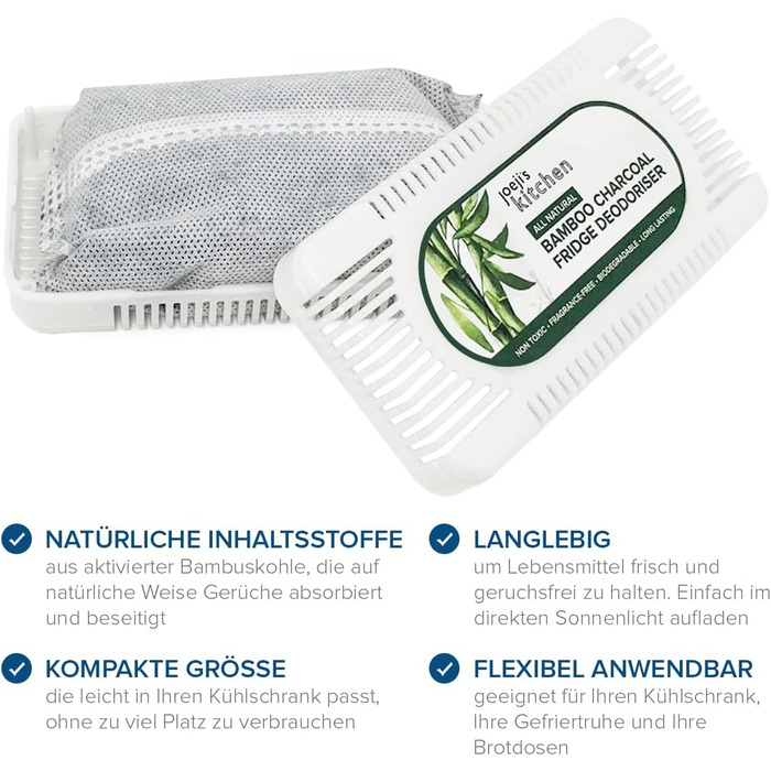 Поглинач запаху для холодильника 4 шт joeji's Kitchen