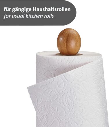 Тримач для кухонного рулону Westmark, з підставкою, розміри ø 15 x 36,5 см, нержавіюча сталь, 52362260 (коричневий)