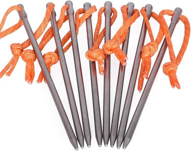 Титановые колышки для палатки 15,8 г. 8 шт. iBasingo