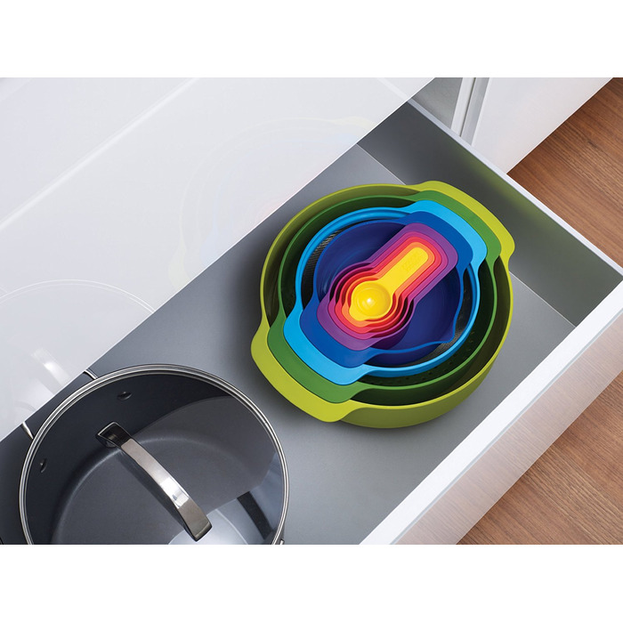 Набір мисок 9 предметів Nest Plus Multicolor Joseph Joseph