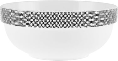 Набір кістяного посуду Karaca Streamline Fallon нового покоління, 59 предметів, 12 персон, новий кістяний обідній сервіз, виготовлення та дизайн, декоративний, натуральний, їдальня