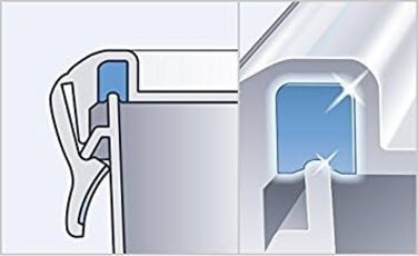 Набір контейнерів для зберігання харчових продуктів EMSA Clip & Close, прямокутні, 5 x 0,8 л, коробки для зберігання, 100 герметичні, придатні для миття в посудомийній машині, морозильної камери та мікрохвильової печі, прозорі, сині, зроблені в Німеччині,