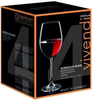 Бокал для шампанского Spiegelau & Nachtmann, Бокал, прозрачный, 4 шт. (в упаковке ), 4 шт. (бокалы для бордо)