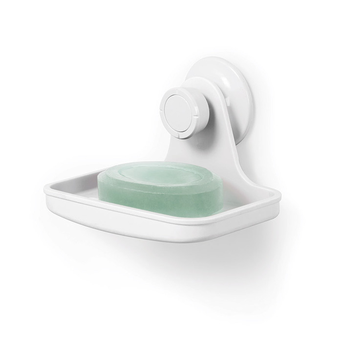 Мильниця для душа настінна 13х8,5х10,5 см біла Flex Umbra