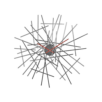 Настінний годинник 65х6х65 см металік Blow Up Alessi