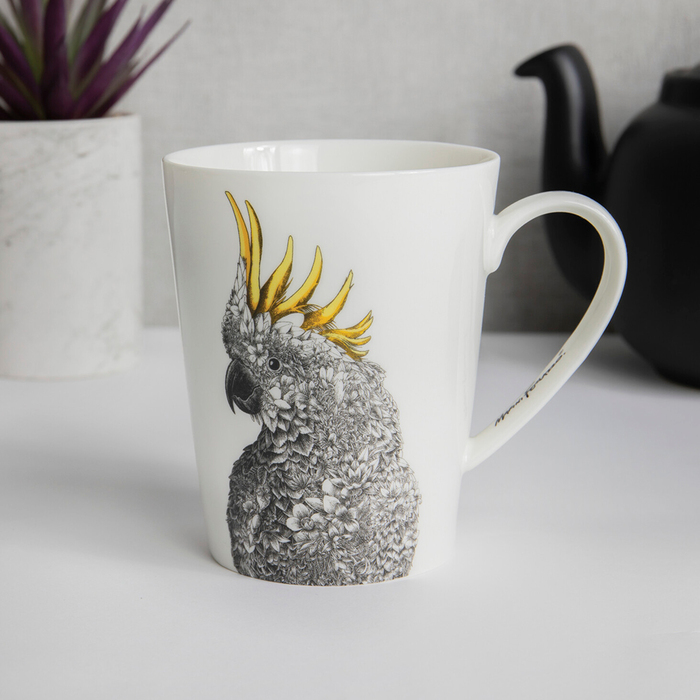 Кухоль для чаю Maxwell Williams Crested Cockatoo MARINI FERLAZZO фарфор, 12,5 х 9 х 11,5 см, 450 мл