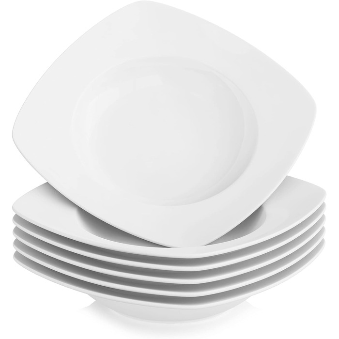 Серія Julia, набір посуду 12 персон, порцеляновий набір посуду, столовий сервіз з обідньою тарілкою, десертна тарілка, супова тарілка, кавові чашки, блюдця по 12 шт. кожна (6 шт. , супова тарілка)