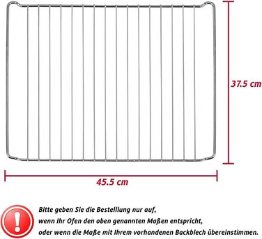 См, набір форм для випікання та решіток, глибока емальована сковорода 3 см і хромована решітка для духовки та плити, стійка до подряпин і нержавіючої сталі, чорна (решітка 455 мм), 45,5 x 36