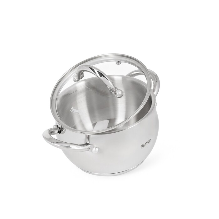 Набір посуду  зі скляними кришками 6 предметів FRIDA Fissman