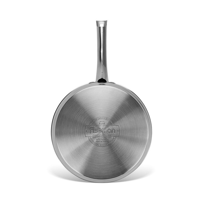 Сковорідка для смаження Fissman 24x5 см ELIA з антипригарним покриттям нержавіюча сталь (5528)