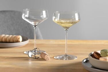 Келихи для рислінгу LEONARDO HOME PUCCINI (набір з 6 шт.) Келихи для вина, стійкі до подряпин (400 мл) Можна мити в посудомийній машині та довговічні Вічні келихи для білого вина Сучасний дизайн Келих для рислінгу Puccini 069540 6 келихів (чаша для шампан