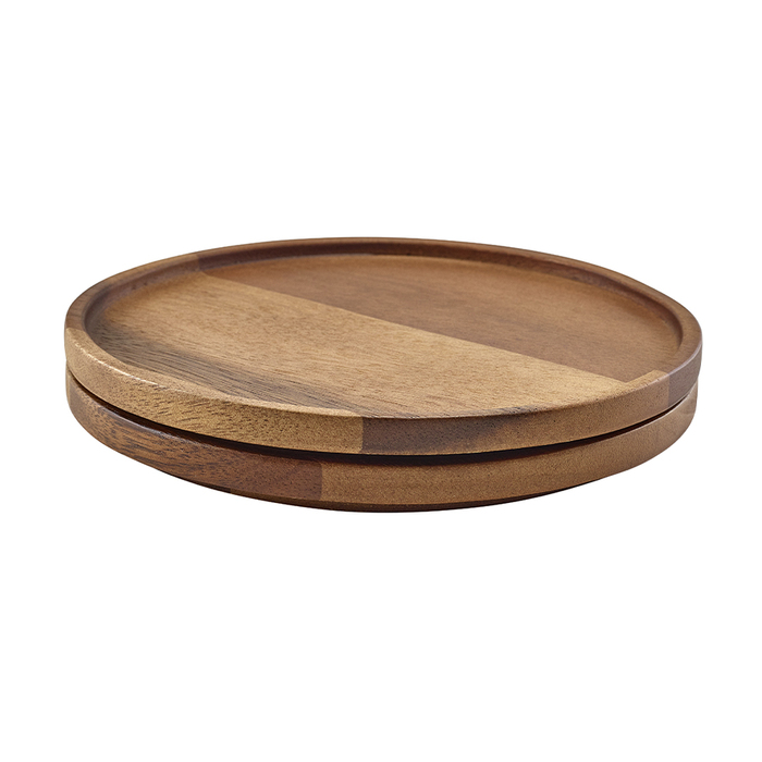 Тарілка 20.5 см, дерев'яна, акація, GenWare