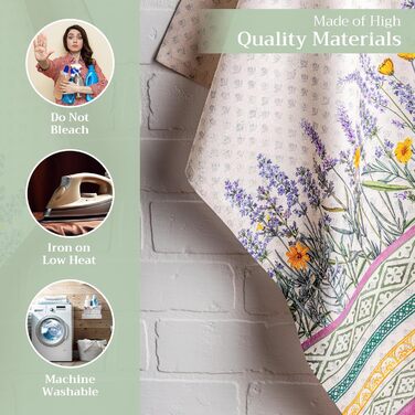 Набір із 3 багатоцільових кухонних рушників Maison d&39 Hermine Rural Christmas, 100 бавовна Барні рушники День подяки/Різдво (50 см x 70 см) (Фанні Лавандова)